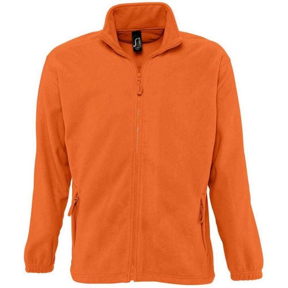 SOLS Unisex Adult North Fleece Jacket / Orange